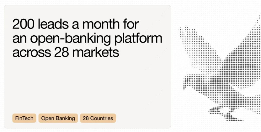 Checkout signal replaced trade shows for an open-banking platform